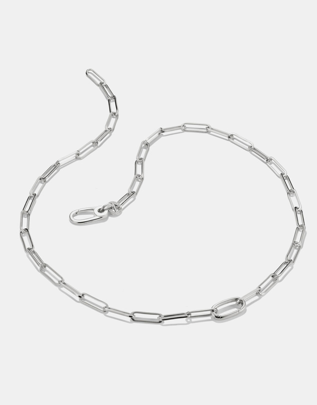THOMAS SABO - Silver-Plated Charm Club Paperclip Necklace