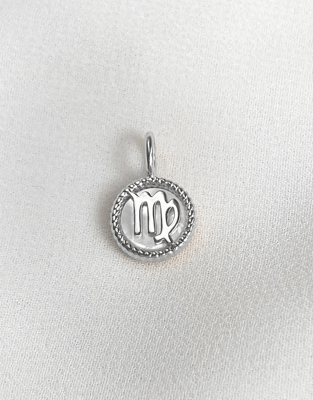 Wanderlust + Co - Virgo Zodiac Mother of Pearl 925 Sterling Silver Pendant