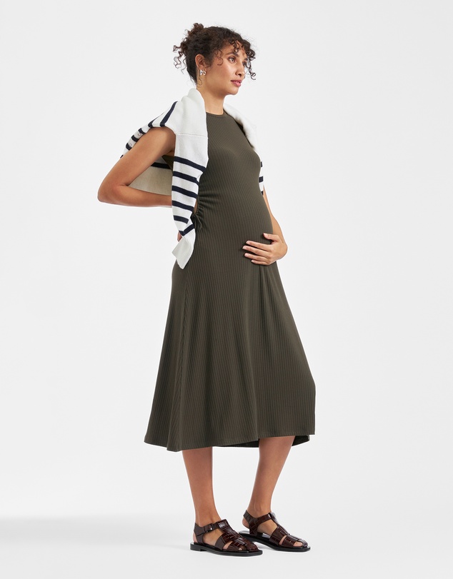 Ripe Maternity - Carol Rib A-line Dress