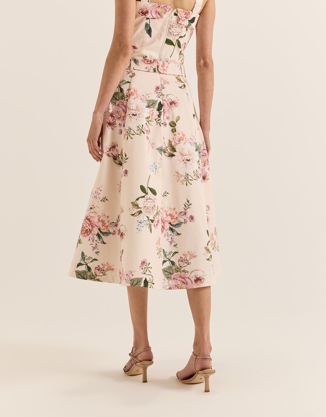 Review - Sunset Rose Midi Skirt