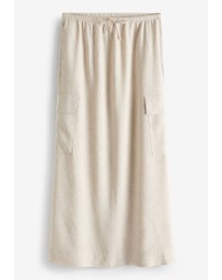 NEXT - Column Midi Skirt with Linen