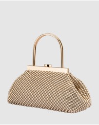 Olga Berg - Mimi Ball Mesh Frame Bag