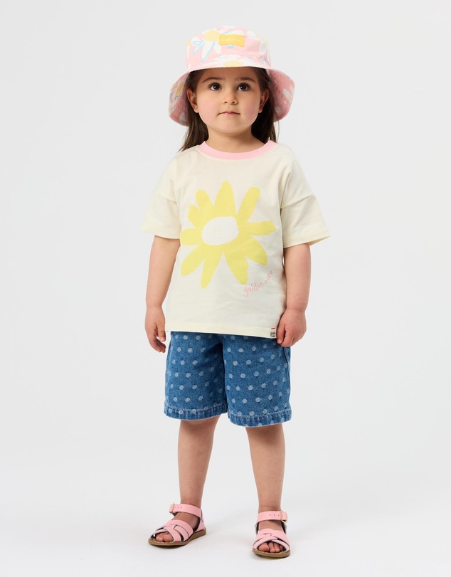 Goldie + Ace - Carpenter Denim Shorts - ICONIC EXCLUSIVE - Babies-Kids