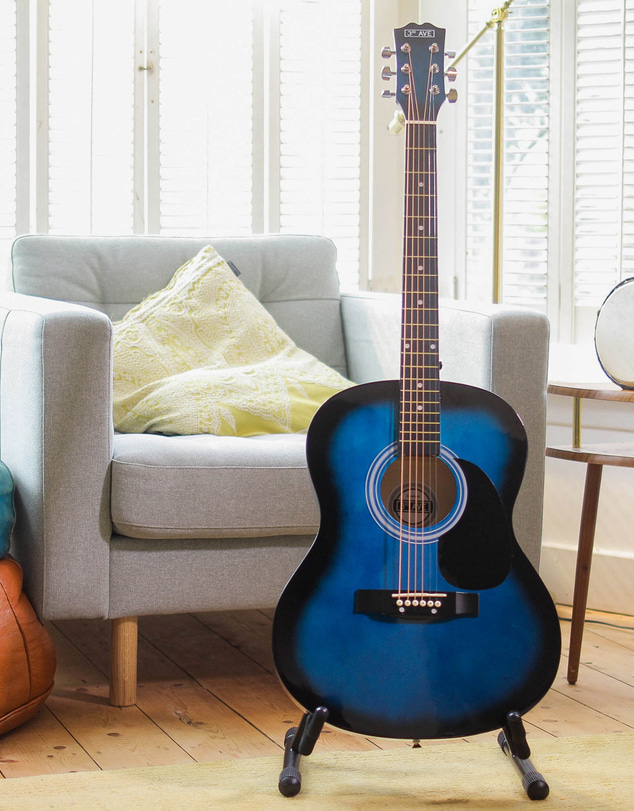 iWorld - 3rd Avenue Acoustic Guitar Premium Pack - Blueburst