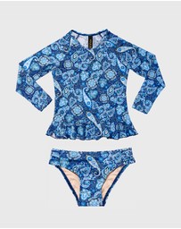 Aqua Blu Kids - Laurel Long Sleeve Rash Vest Set - Kids