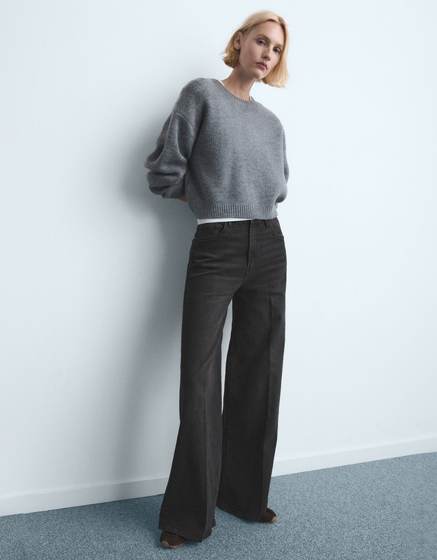 M.N.G - High-Waisted Wide-Leg Jeans