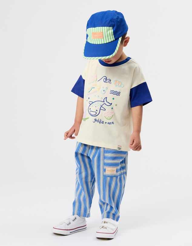 Goldie + Ace - Lightweight Cotton Twill Side Panel Cap - ICONIC EXCLUSIVE - Babies-Teens