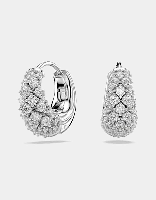 Swarovski - Sublima Earrings, White, Rhodium Plated