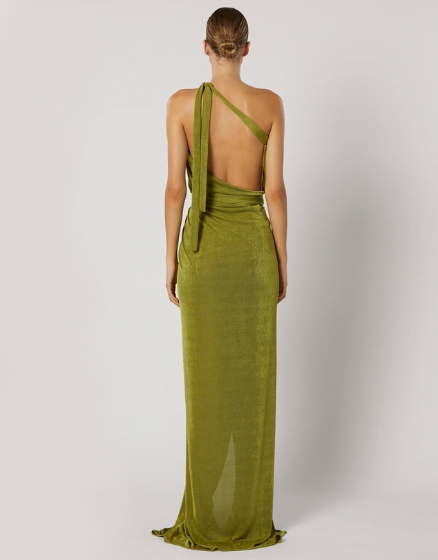 Winona - Xenia Wrap Maxi Dress Green
