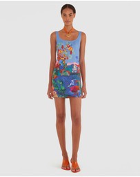 Farm Rio - Dream Landscape Multicolor Mini Dress