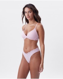 Bras N Things - NKD Push Up Wirefree Bra - Pink