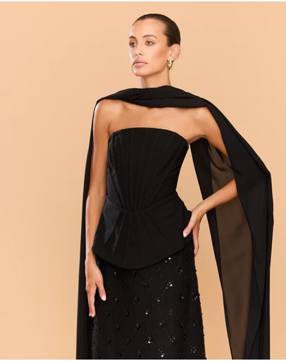 CATHERINE FERRARO - Cleo Bustier Top Plus Scarf