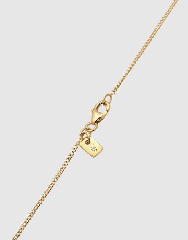 Kuzzoi - ICONIC EXCLUSIVE - Enamel Octagon Pendant Necklace in Gold-Plated 925 Silver
