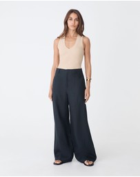 Forcast - Ivy Linen Wide Leg Pants