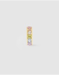 Wanderlust + Co - Rainbow Gem Gold 9mm Ear Cuff