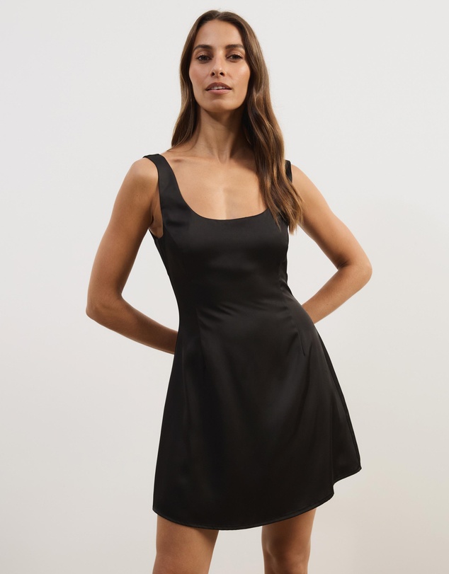 Atmos&Here - Janie Satin Mini Dress
