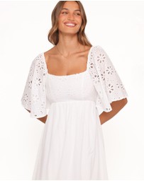 Petal & Pup - Xana Maxi Dress - White Broderie