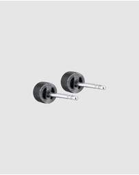 Kuzzoi - ICONIC EXCLUSIVE - Earrings Stud Round Modern Basic with Crystals in 925 Sterling Silver