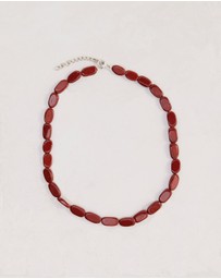 JUJU & CO - Red Jasper Stone Necklace