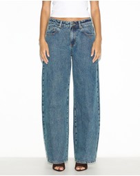 Dazie - Tokyo Mid Rise Relaxed Leg Jeans