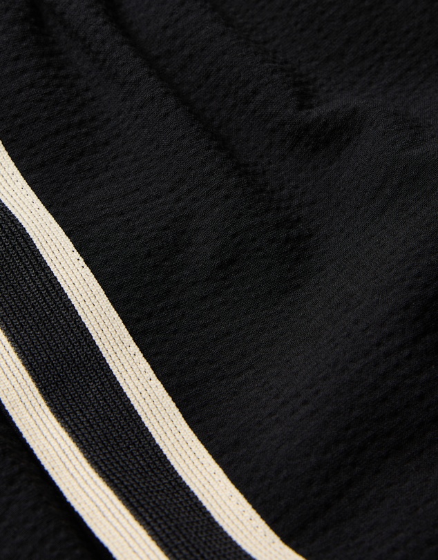 Calibre - Stripe Trim Textured Shorts Black