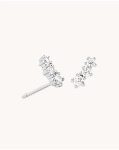 Astrid & Miyu - Glimmer Crystal Climber Stud Earrings