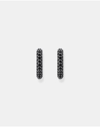 THOMAS SABO - Hoop earrings with black zirconia pavÃ©