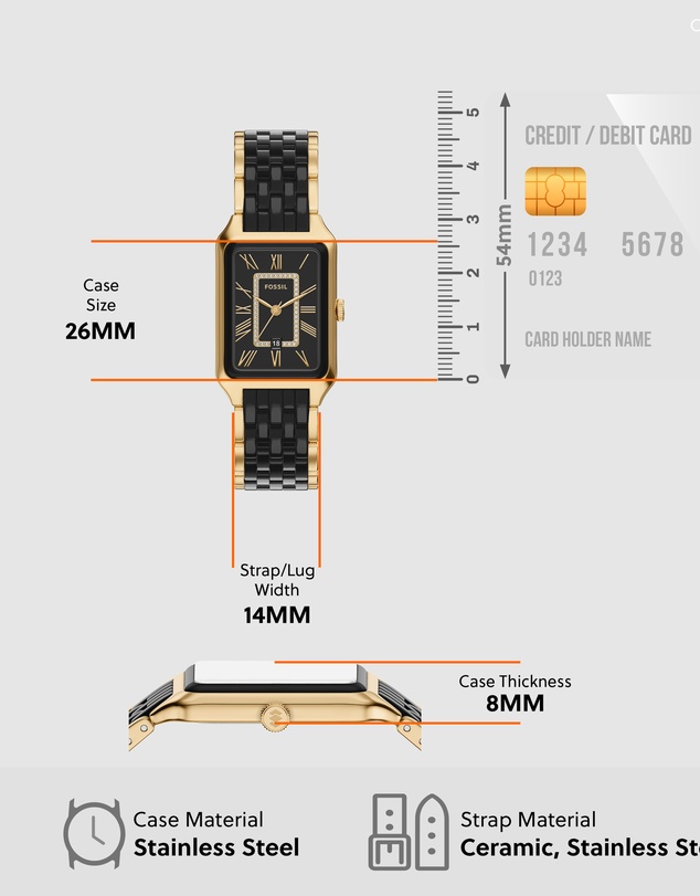 Fossil - Raquel Two Tone Analogue Watch