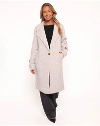 Petal & Pup - Zina Button Front Coatigan - Grey