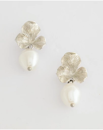 Moira Hughes - The White Label - Elain Pearl Drop Earrings