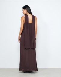 AERE - Zefi Scarf Maxi Dress