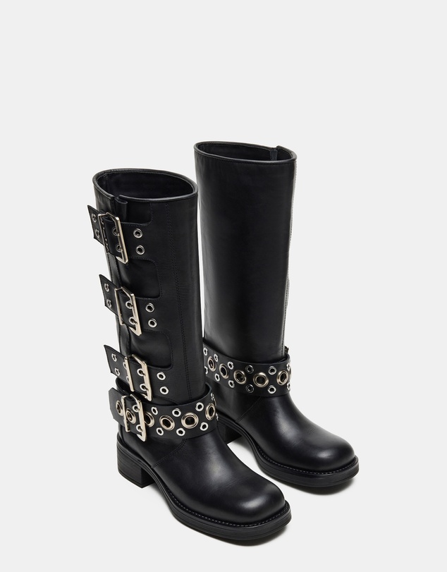 Steve Madden - Rampage Black Leather Boots