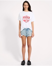 ONE TEASPOON - Good Times Boyfriend Tee - White