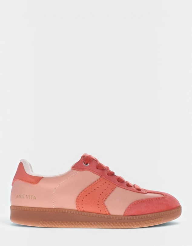 Mia Vita - Ramona II Lace-Up Casual Sneaker - Blush Terracotta