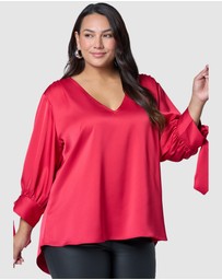Pink Dusk by Curve Project - Charmed Blouse