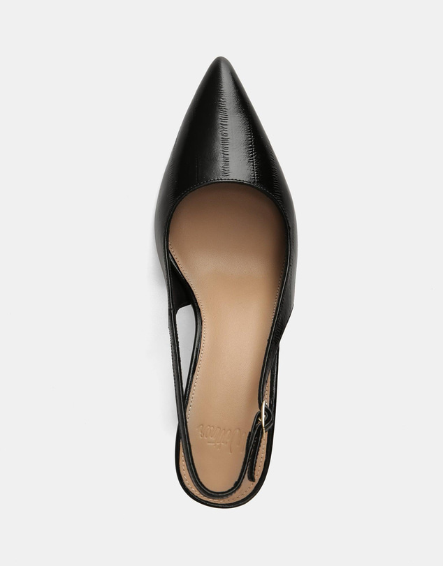 Wittner - Riker High Heels Black Eel Leather