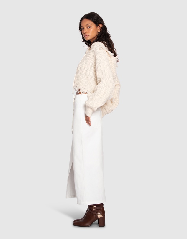 Belle & Bloom - Can't Forget You Denim Midi Skirt