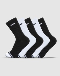 UNIT - UNIT Crew Youth Hi-Lux Socks (5 Pack)