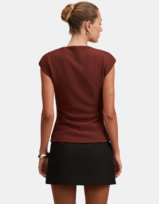 Forever New - Leenah Grown On Neck Crepe Top