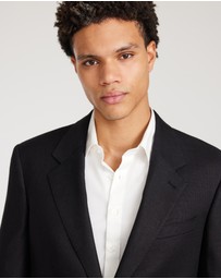 Calibre - Linen Wool Hopsack Blazer Black