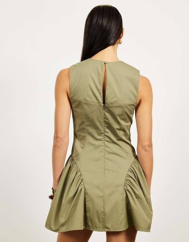 Lover - Aviva Gathered Hem Mini Dress