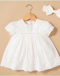 Purebaby - Embroidered Dress - Babies-Kids
