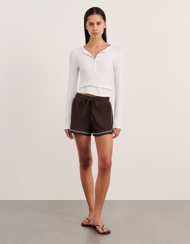 Jag - Celina Blanket Stitch Short