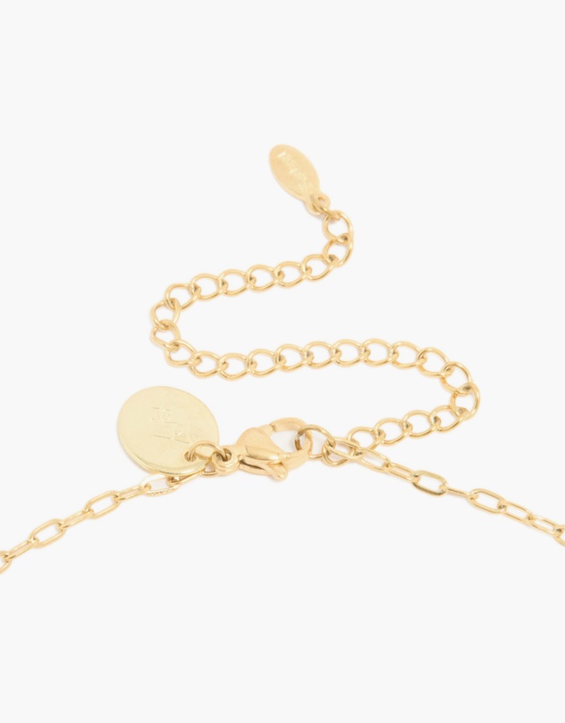 Lovisa - Waterproof Gold Plated Stainless Steel Interlocking Heart Pendant Necklace