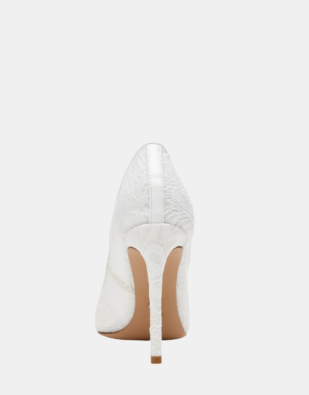 Steve Madden - Thrive-LM White Lace Heels