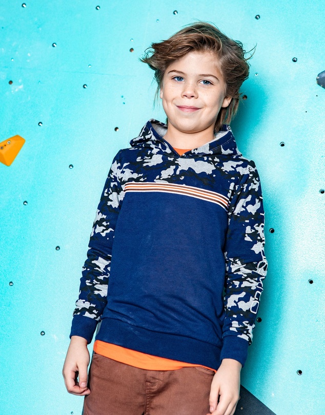 TYGO&vito - Contrast Camo Hoodie - Kids-Teens