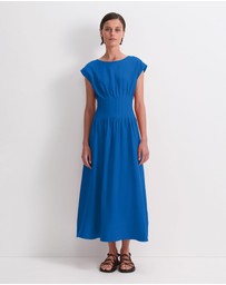 Sportscraft - Ariana Pintuck Linen Dress