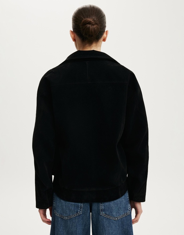 Cotton On - Cove Faux Suede Biker Jacket