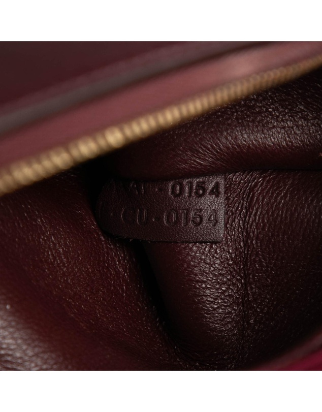 CELINE - Pre-Loved Small Tricolor Leather Trapeze Satchel