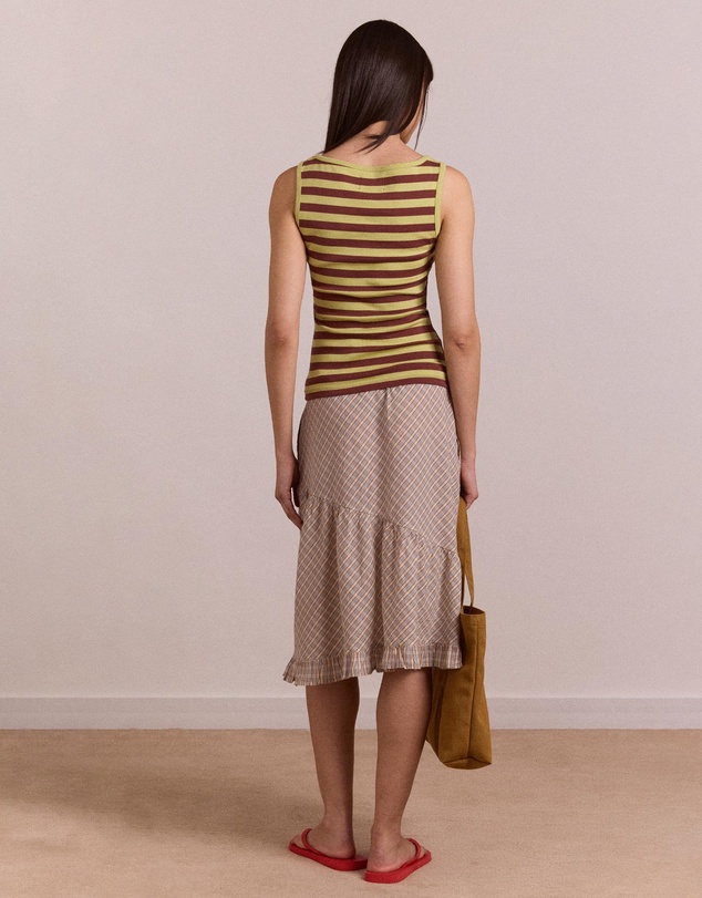 Damson Madder - Sigourney Ruffle Spiral Skirt